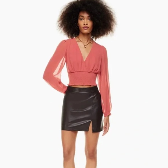Aritzia Tops - Aritzia Wilfred | S | Wistful Blouse in Coral